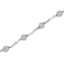 .925 Sterling Silver Diamond Cluster Tennis Bracelet