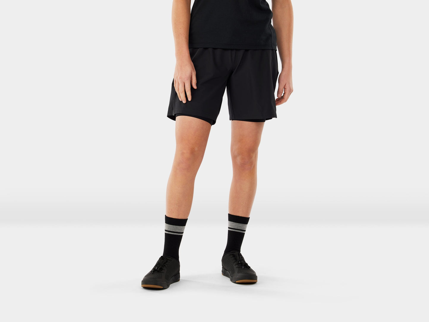 Pantalones Cortos de Fitness para Mujer Quantum - Grande Negro