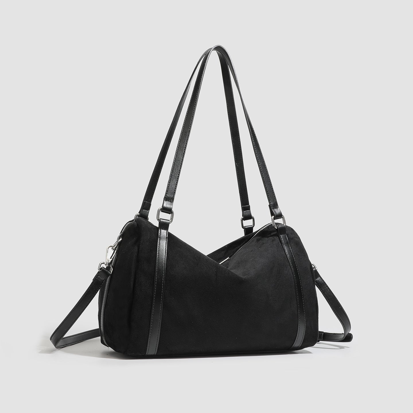 Sac fourre-tout en daim rétro - Sac bandoulière grande capacité