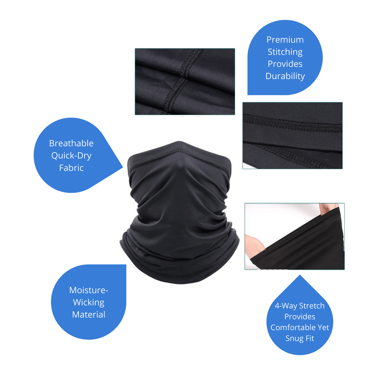 JupiterGear Premium Sports Neck Gaiter for Outdoor Activities