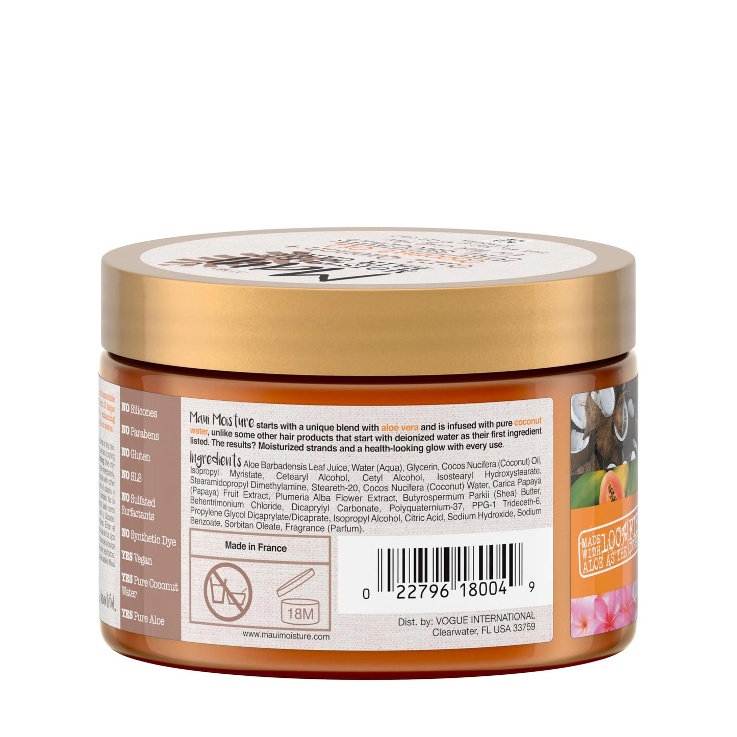 Maui Moisture Curl Quench Coconut Oil Hydrating Curl Smoothie - 12 Ounce