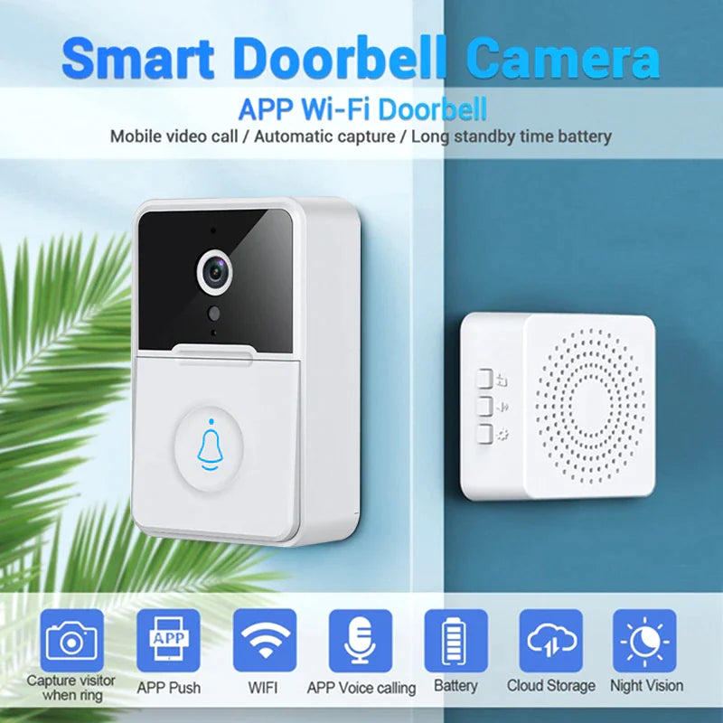 Wireless Smart WiFi Doorbell with Video Intercom