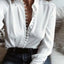 Blusa Casual Chic para Mujeres con Elegante Detalle de Botón