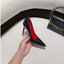 Elegant Red Bottom Pointed Heels for Women