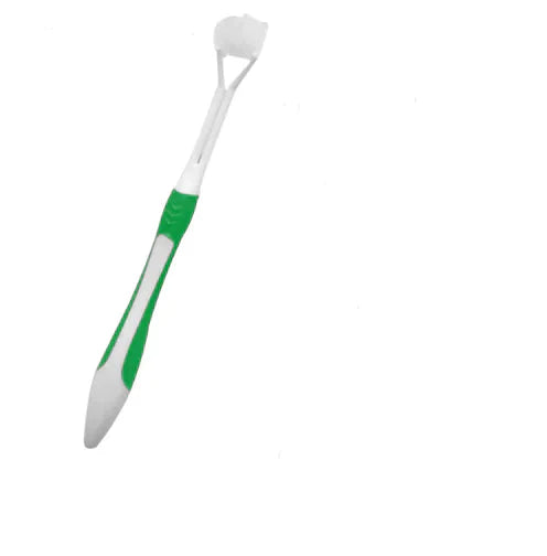 Cepillo de dientes manual de tres lados para una limpieza efectiva