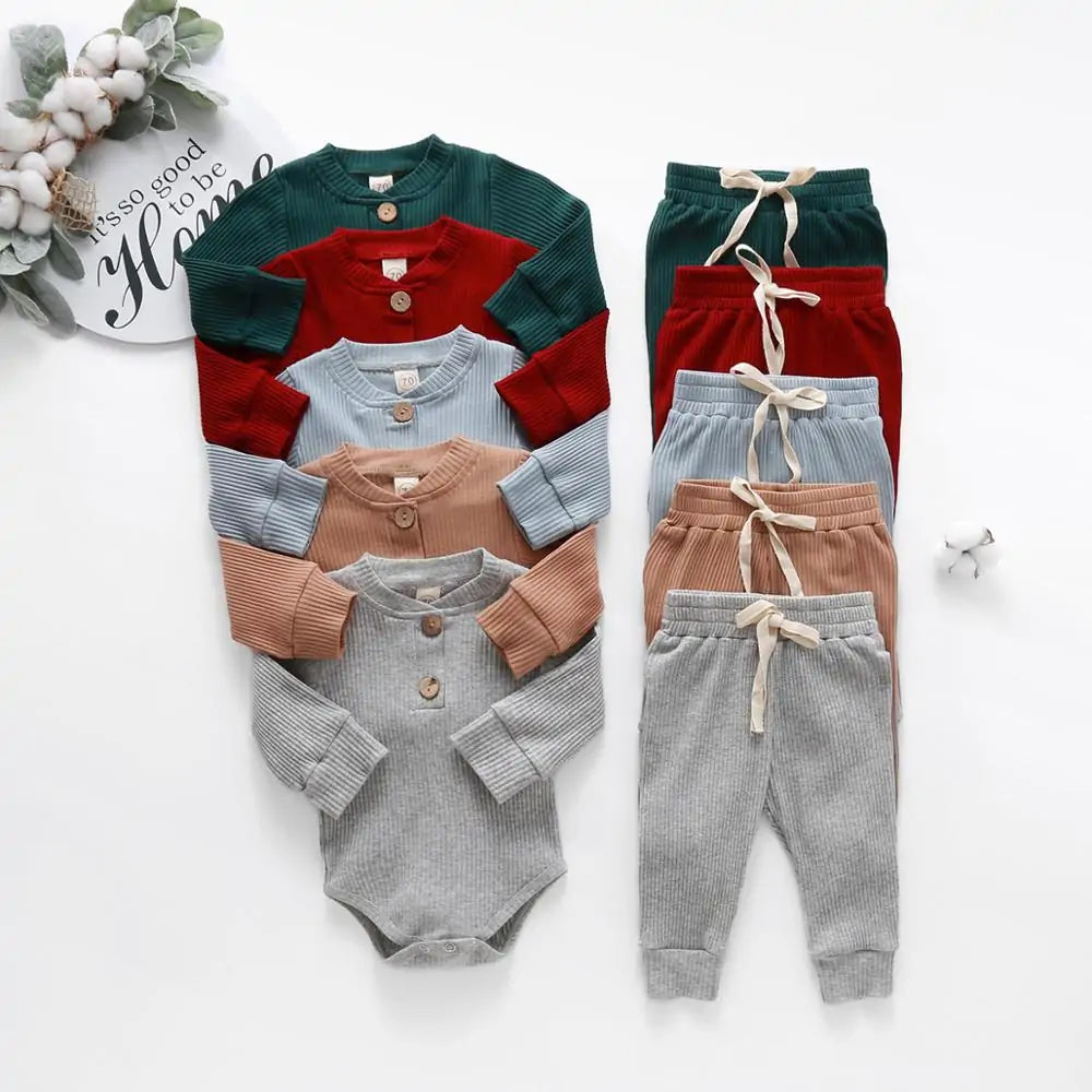 Conjunto de Punto Acogedor para Bebé Otoño