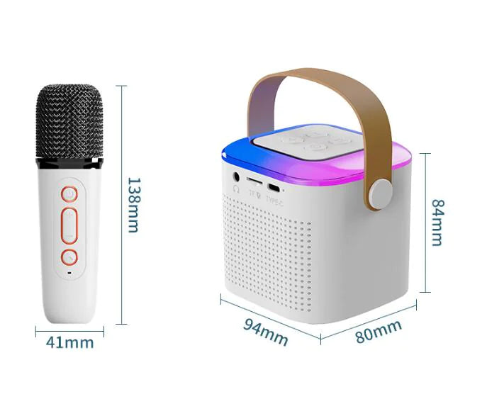Machine de karaoké Bluetooth premium avec microphones doubles
