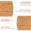 Planche à découper en bois extra large avec rigole à jus - 18x12 pouces