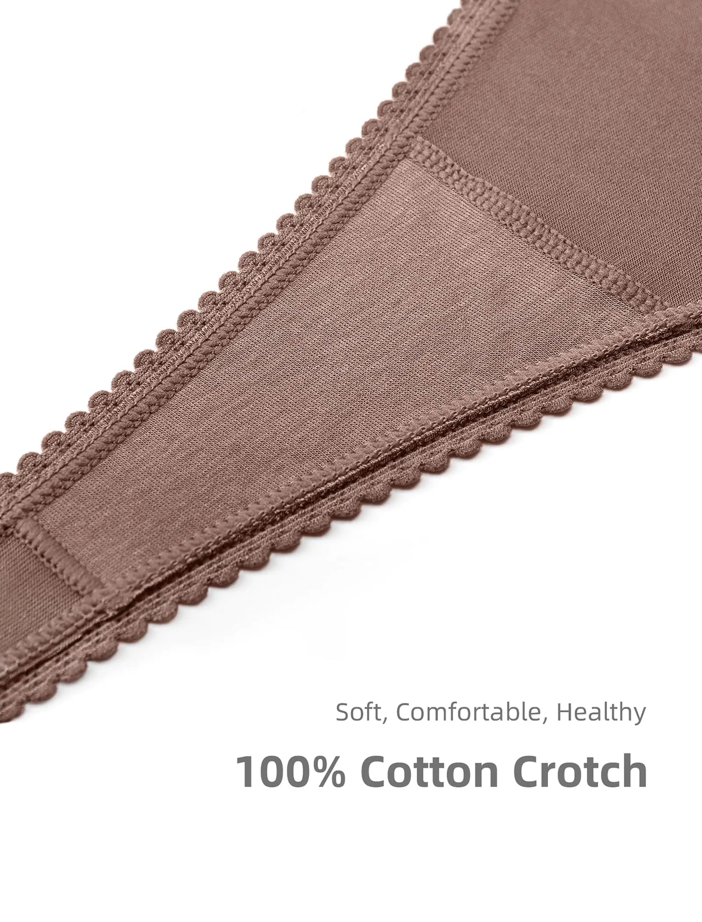 Culottes en Dentelle Sans Couture Voenxe - Paquet de 5 Sous-vêtements Confortables