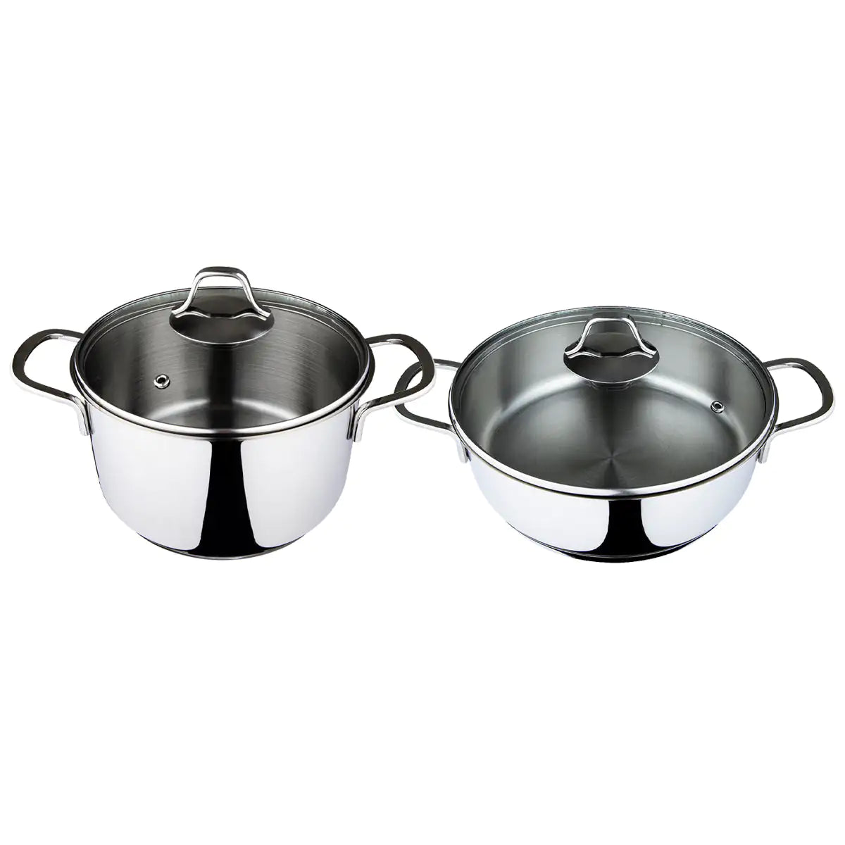 Serenk Modernist Cookware Set - 4 Piece Saute Pan & Stock Pot