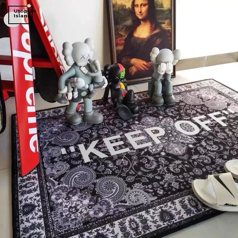 Elegantes Alfombrones para Mantener Fuera de las Alfombras en la Sala de Estar