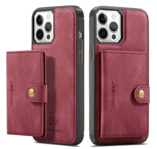 Luxury Magnetic Safe Leather Case for iPhone