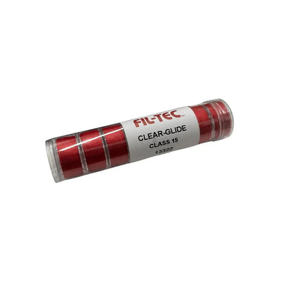 Candy Apple Red Prewound Clear-Glide Bobbin Tube - Class 15/A