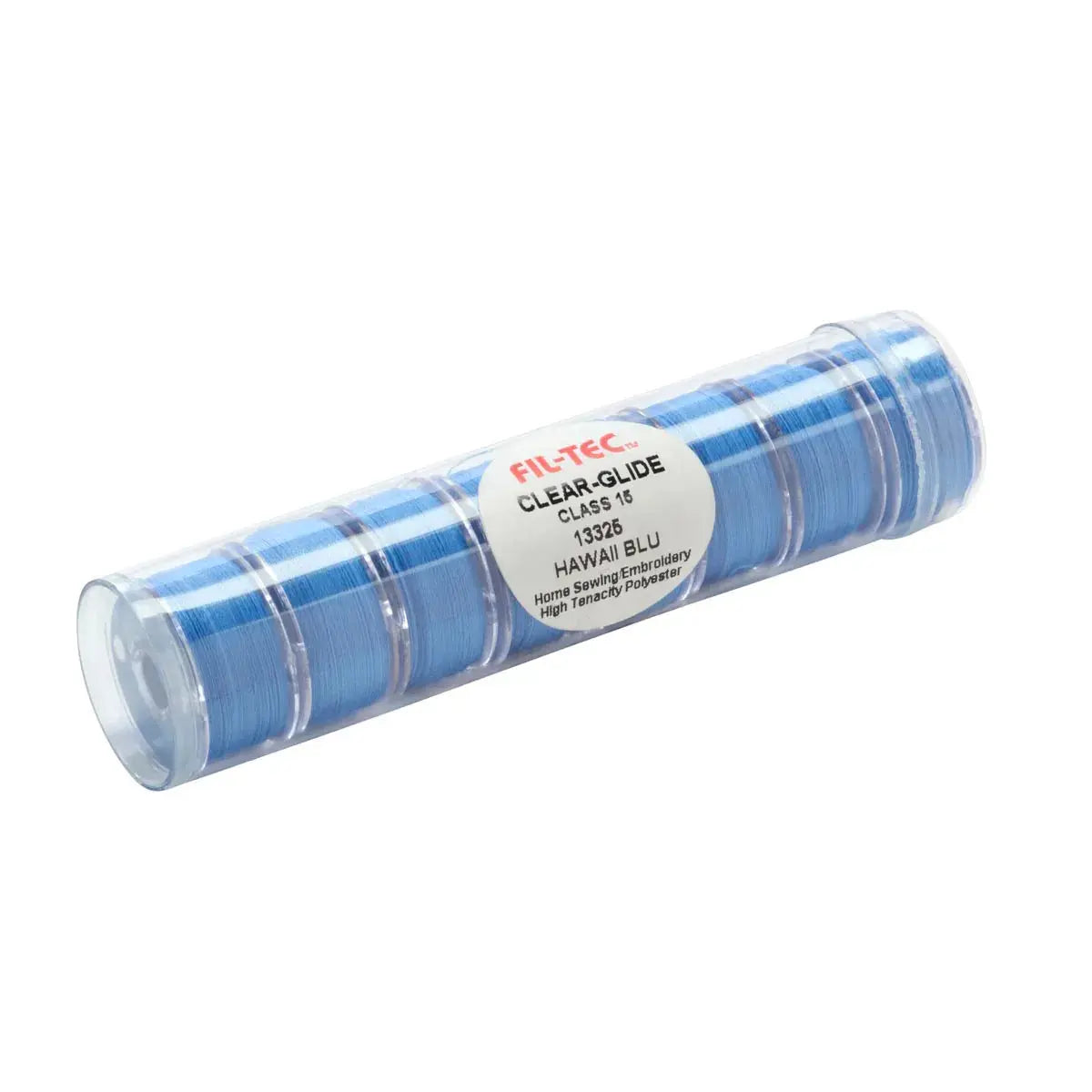Tubo de Bobina Clear-Glide Preenhebrado Azul Hawaiano - Clase 15/A
