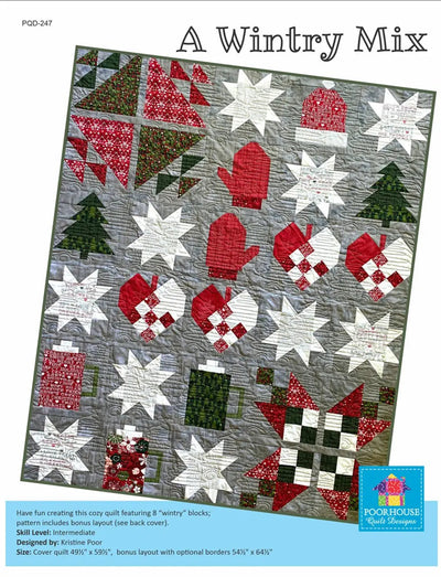 Un motif de quilt A Wintry Mix