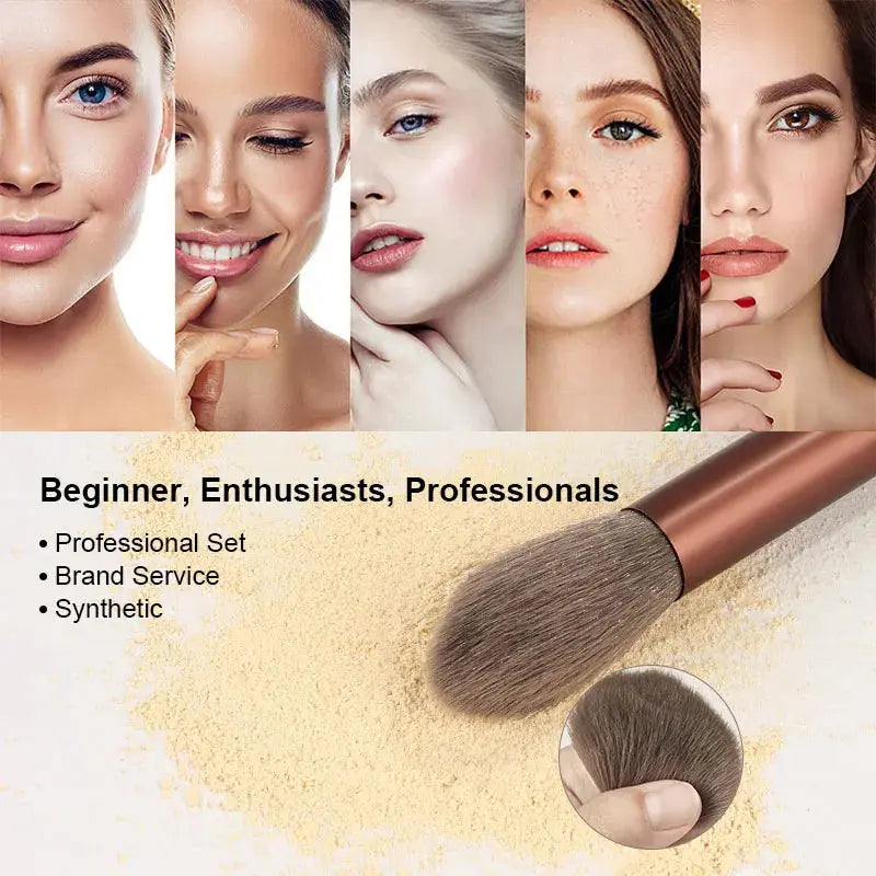 Ensemble de pinceaux de maquillage premium de 13 pièces