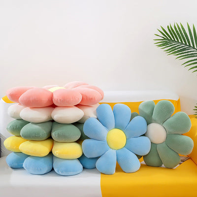 Daisy Flower Shaped Office Cushion, Computer Cushion, Sun Flower Tatami Cushion, Flower Petal Pillow, Cute Packaging - Korvel