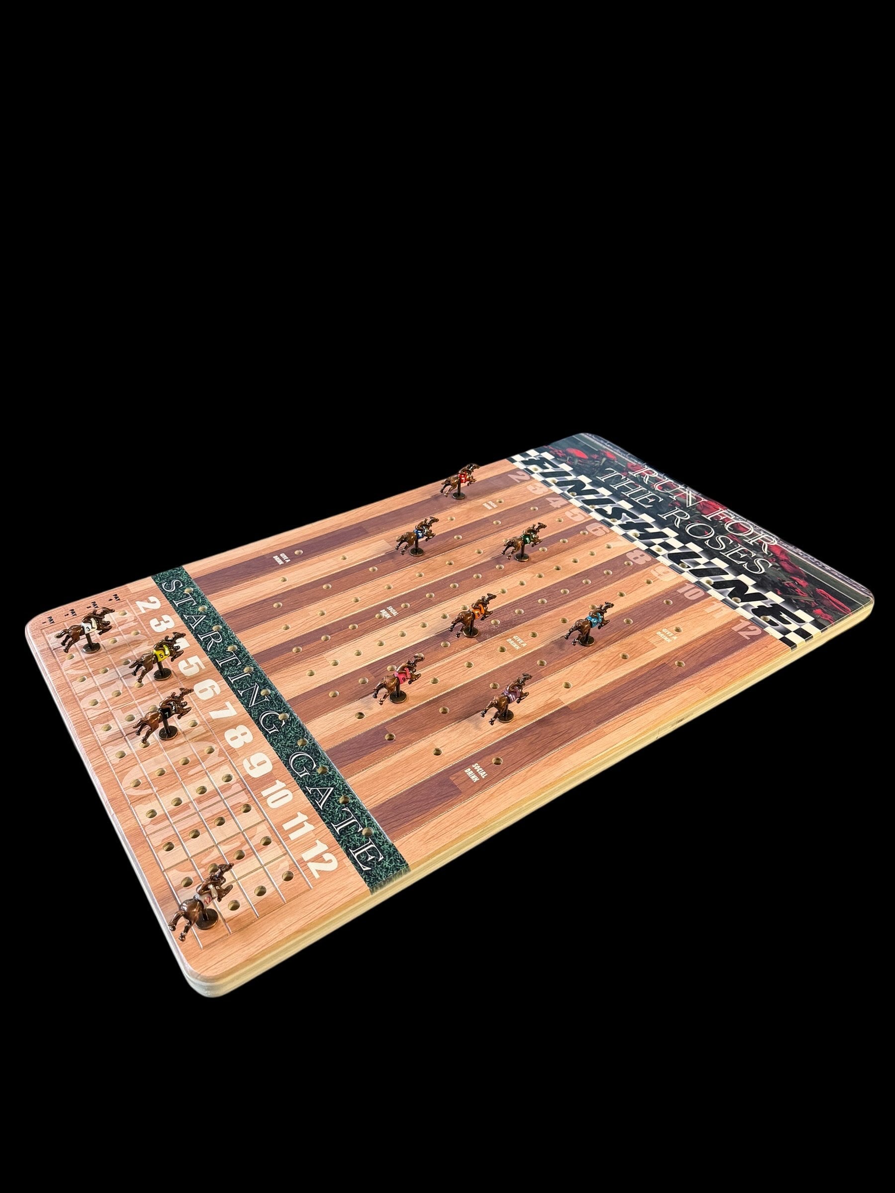 Exciting Horse Racing Party Game - Striped Track Edition - Korvel