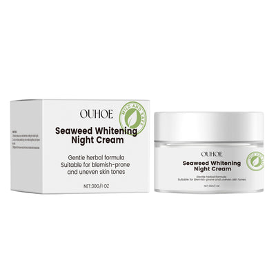 Seaweed Nourishing Night Cream, Nourishing And Moisturizing Facial Night Care Skin Moisturizing And Moisturizing Seaweed Night Cream - Korvel