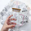 Square colored handle cup glass straw cup with lid milk tea cup with large capacity - Korvel