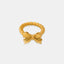 Twisted Titanium Steel Bow Ring - Korvel