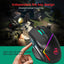 A876 wired mouse with colorful synchronized lighting, 6400dpi adjustable lighting, can turn off gaming mouse - Korvel
