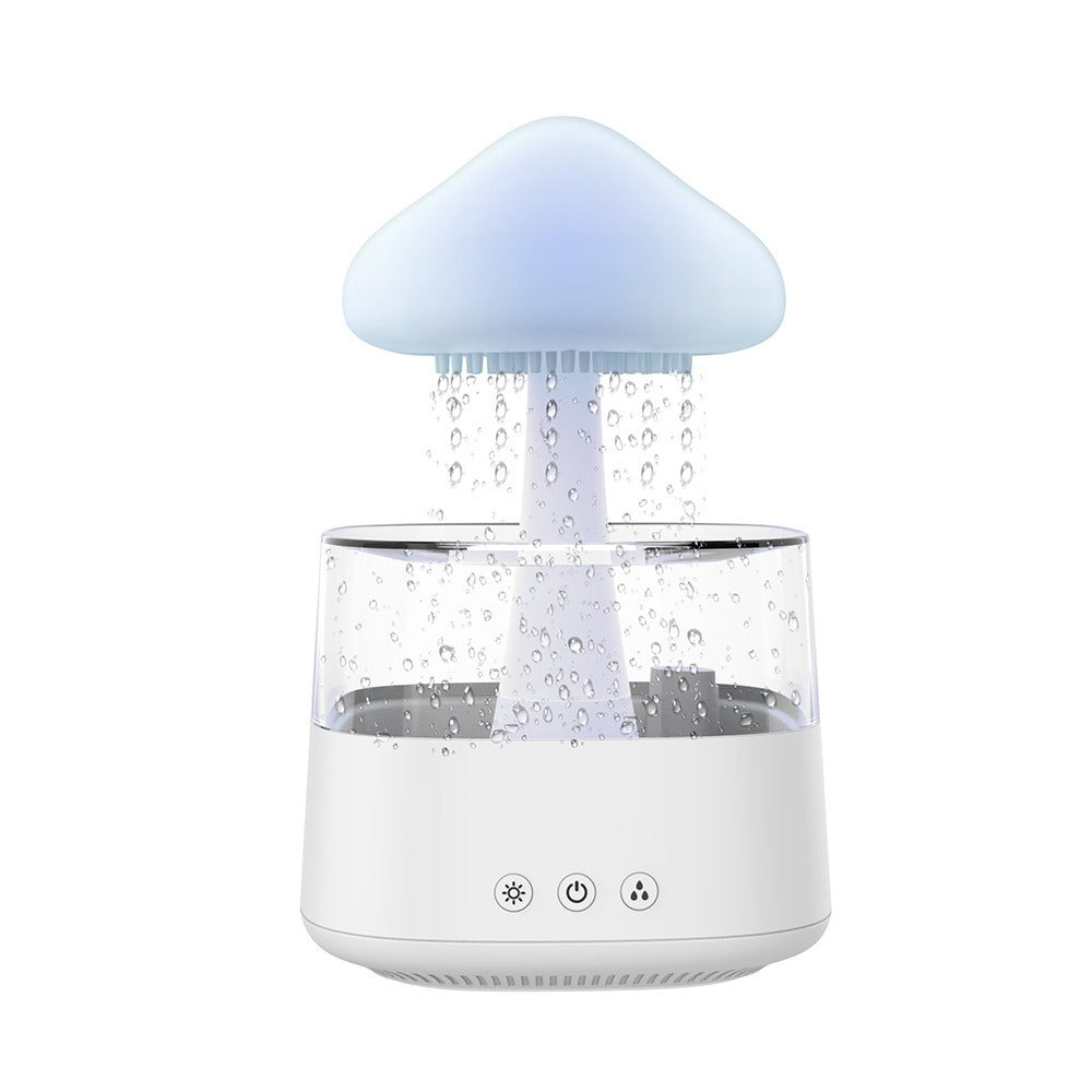 New Designed Cool Mist Essential Oil 7 Colors LED Night Light Wood Grain Cloud Rain Water Air Humidifier - Korvel
