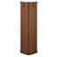 Corner Curio Cabinet with 5 Shelves and Lighting System, Oak(E26 light bulb not included) - Korvel