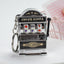 Mini Fruit Machine Keychain Pendant - Fun Slot Game Toy
