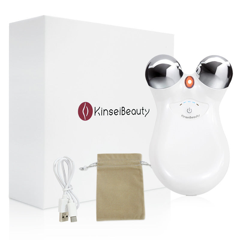 Face Micro Current Household Beauty Instrument Micro Current Second-Generation Beauty Instrument Roller Instrument 3D Lifting And Tightening Facial Beauty Instrument - Korvel