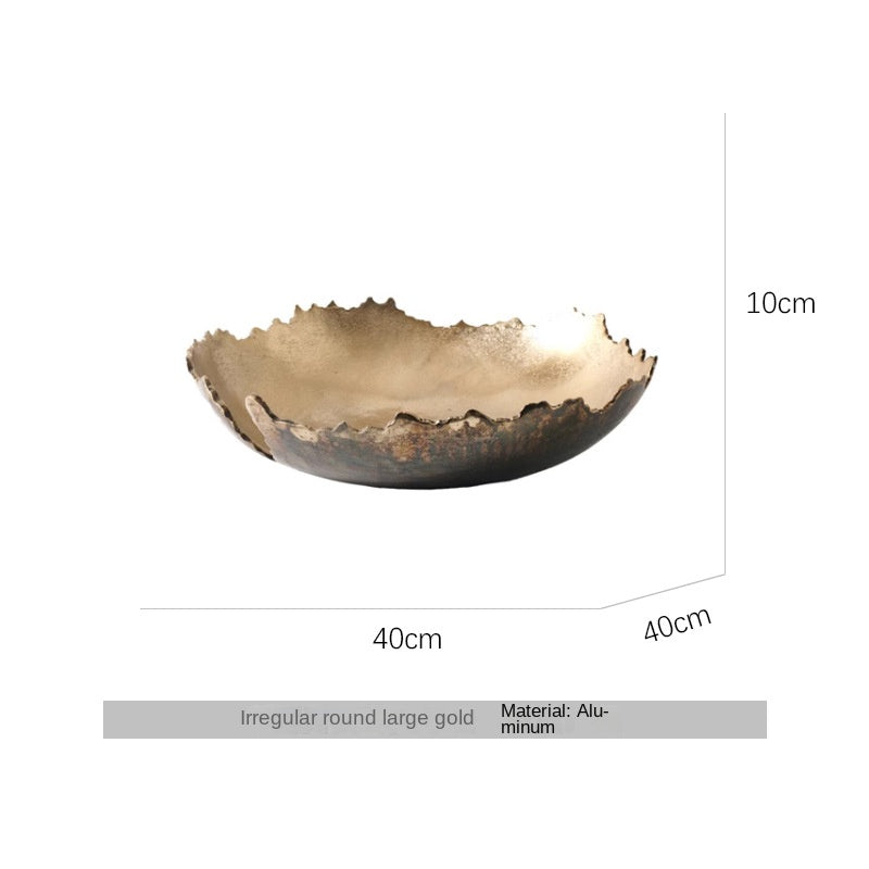 Modern Luxury Oval Edge Decorative Tray for Home Dining