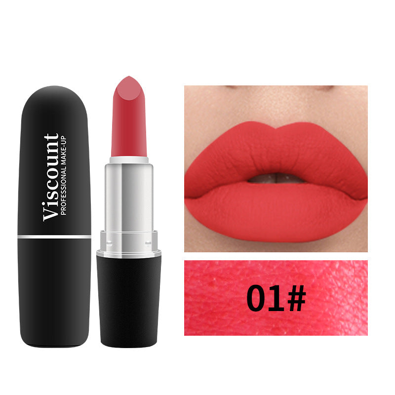 New Frosted Bullet Fog Matte White Lipstick Small Pepper 12 Color Moisturizing Lipstick - Korvel