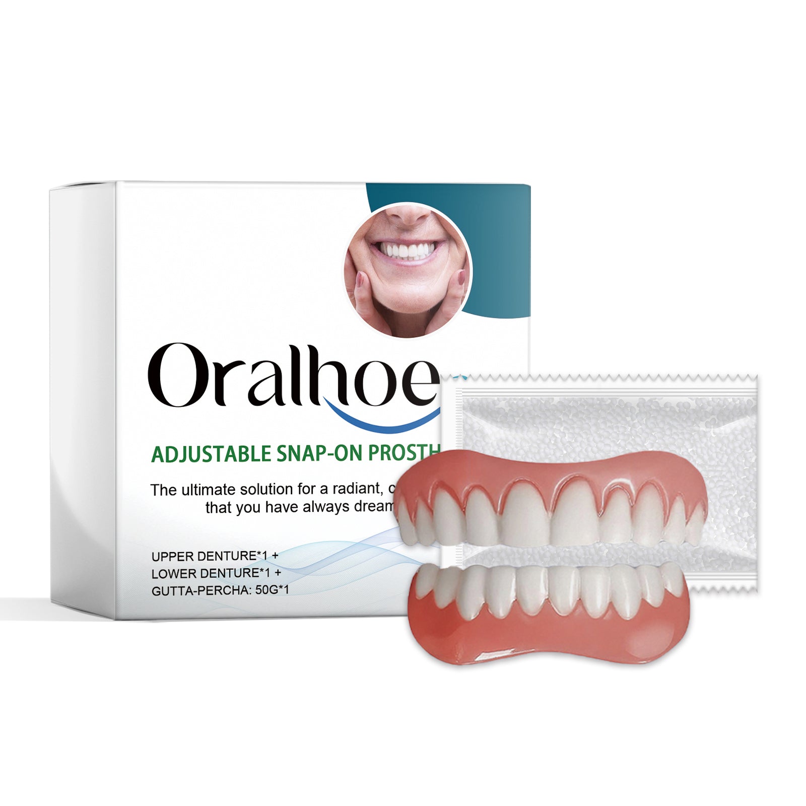 Silicone Denture Repair Set, Everyday To Enhance The Beauty Of Smile Comfortable Material Modification Teeth - Korvel