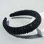 Hair Hoop Hand Woven Beaded Head Hoop Female Baroque Sponge Hair Bundle Korean Style Of The Net Red Face Wash Hair Accessories - Korvel
