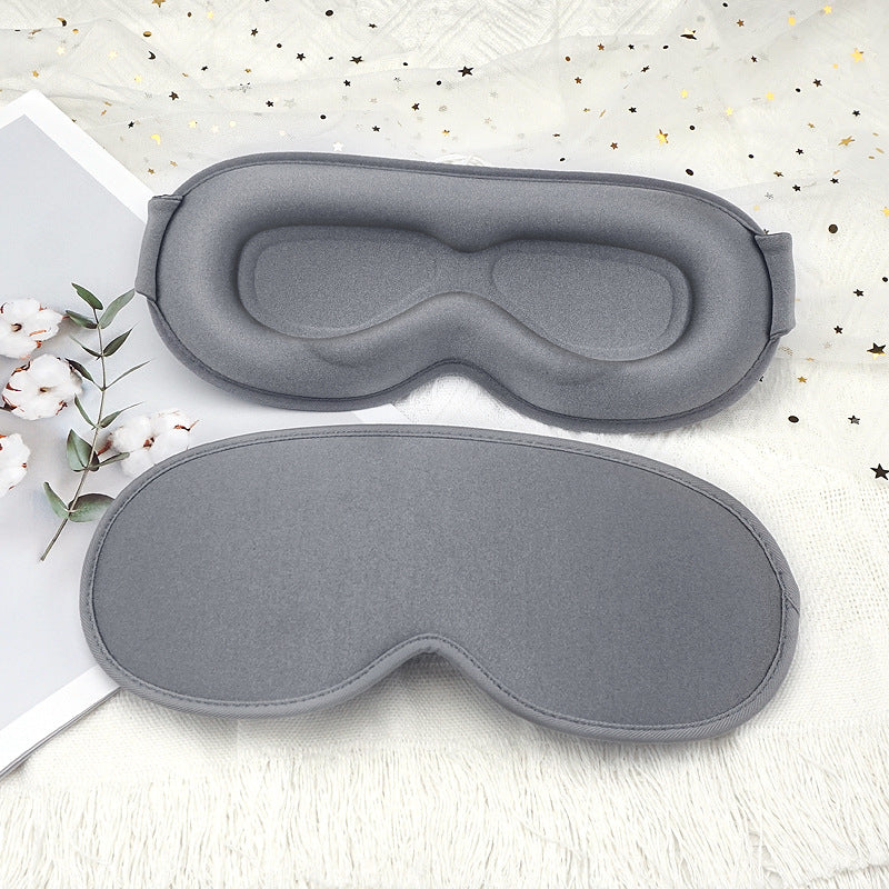 3D blackout eye mask integrated 3D nasal wing breathable elastic band adjustment - Korvel