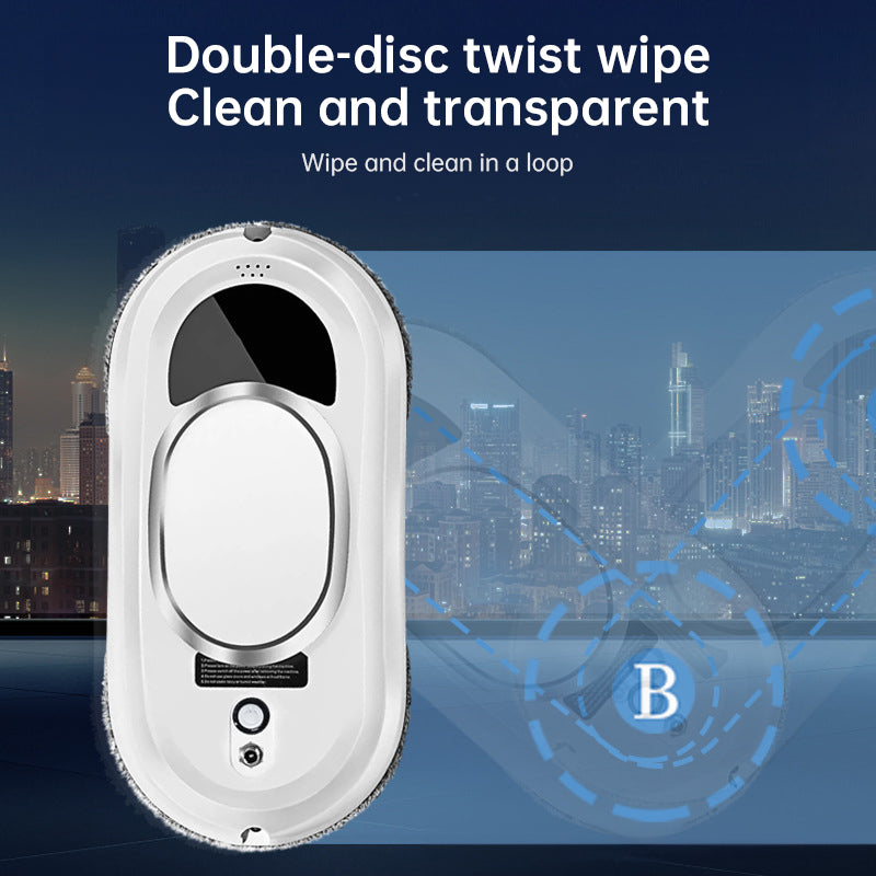5600Pa Smart Window Cleaning Robot   Auto-Guided, Remote-Controlled Glass Cleaner for Home Use - Korvel