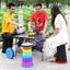 400lbs Capacity Heavy - Duty Folding Stool. Collapsible, Telescoping, Portable. Ideal for Camping & Fishing. - Korvel