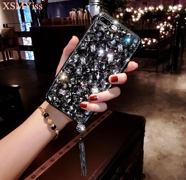 For Huawei P8 P9 P10 P20 Lite Plus Mate 7 8 9 10 Pro Luxury Glitter Back Cover Crystal Bling Diamond rhinestone Phone case - Korvel