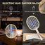 Foldable Electric Fly Swatter with Rotatable Handle