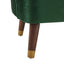 Sofá de acento barrel tapizado elegante con patas de madera