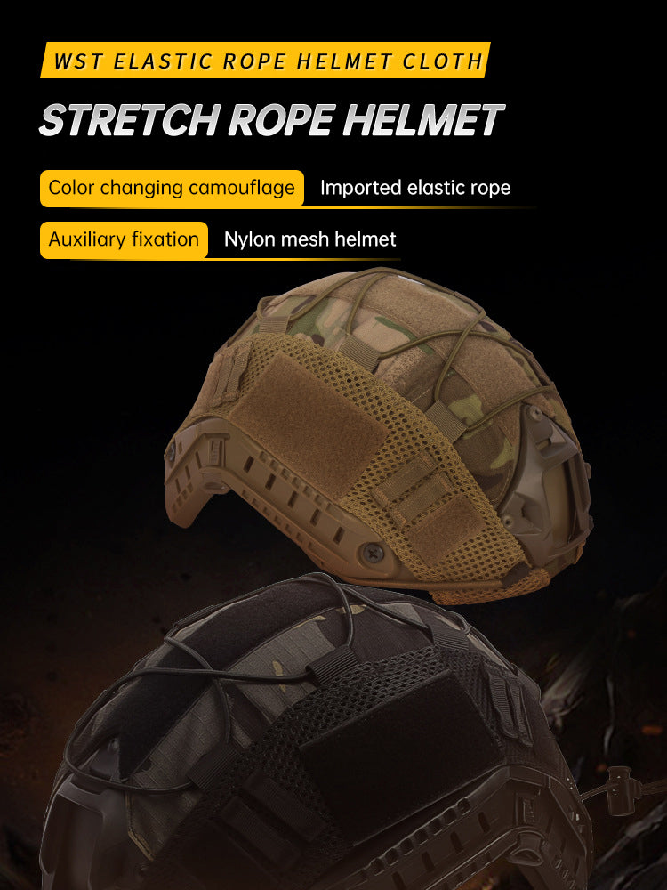 Tactical Multicam Helmet Cover for for Ops-Core FAST PJ Helmet Paintball Wargame Gear CS FAST Helmet Cover - Korvel