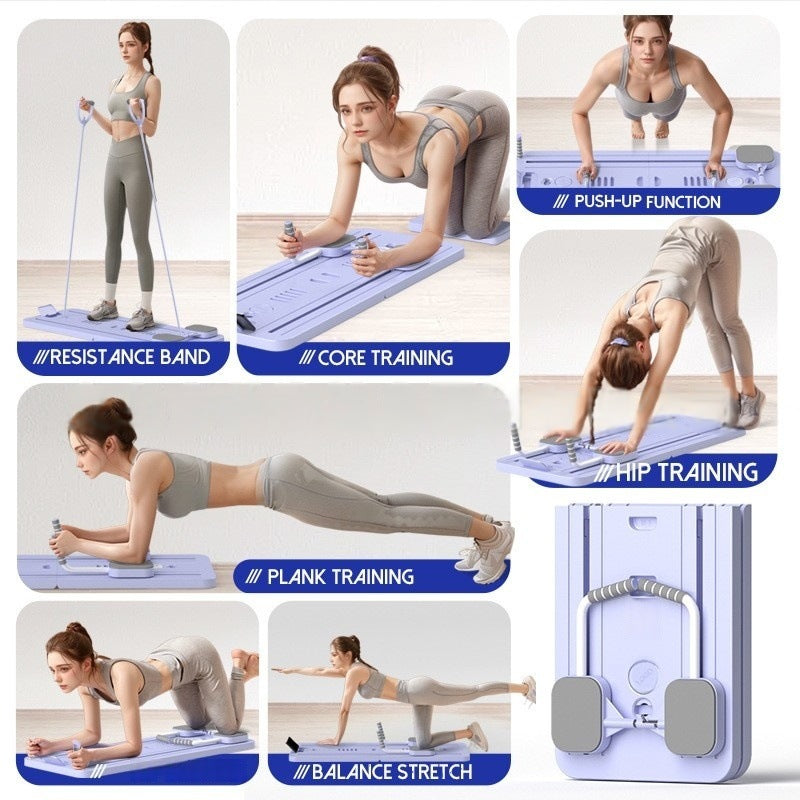 Multi functional belly board foldable Pilates board abdominal trainer chest muscle exercise board support device - Korvel