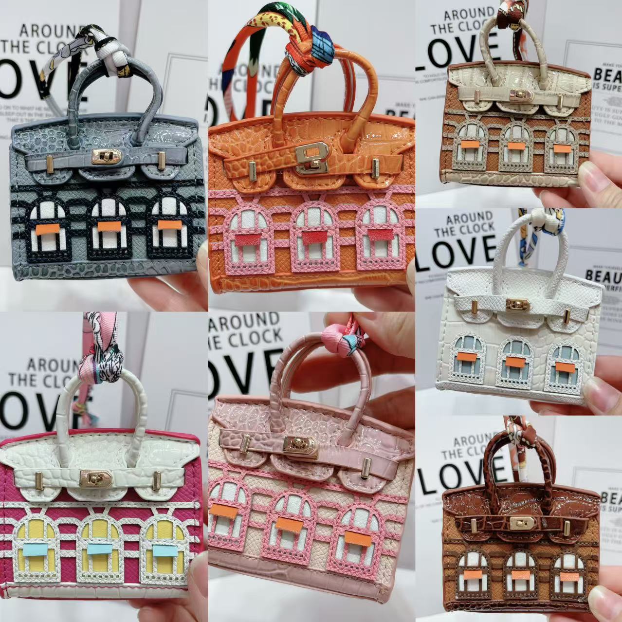 Small house bag mini window pendant headphone bag lipstick car key backpack backpack decoration - Korvel