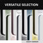 Matte Black Aluminum Frame Bathroom Wall Mirror 24x36