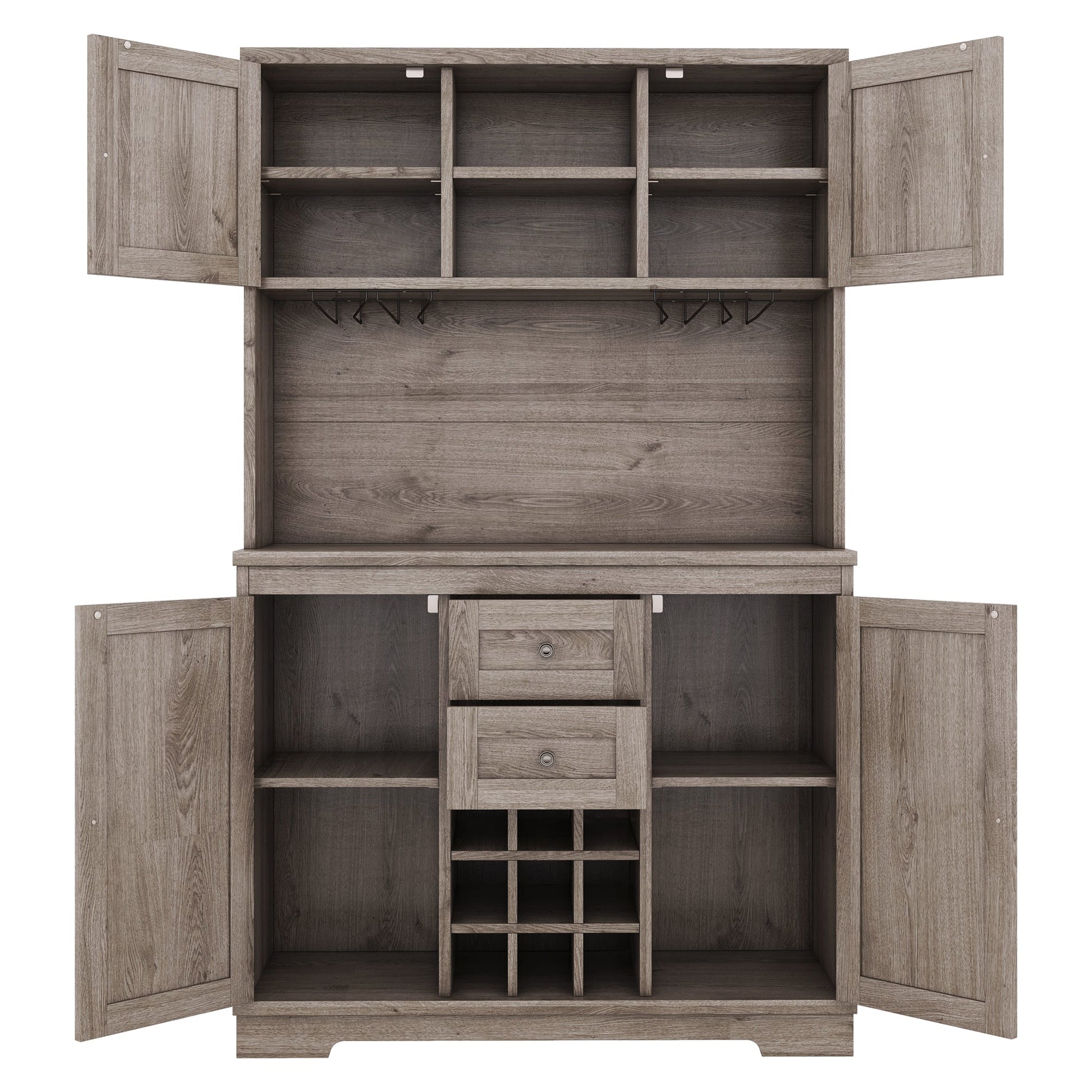 Coffee bar cabinets, kitchen cabinets with storage rooms, farmhouse wine cabinets with drawer racks and cabinets, dining cabinet - Korvel