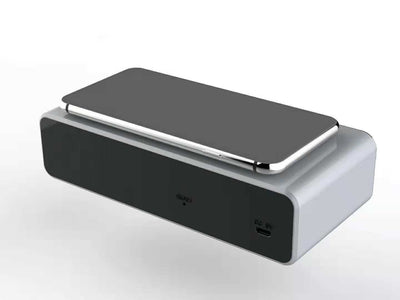 Multifunctional Wireless Charging Desktop Clock with LED Display
