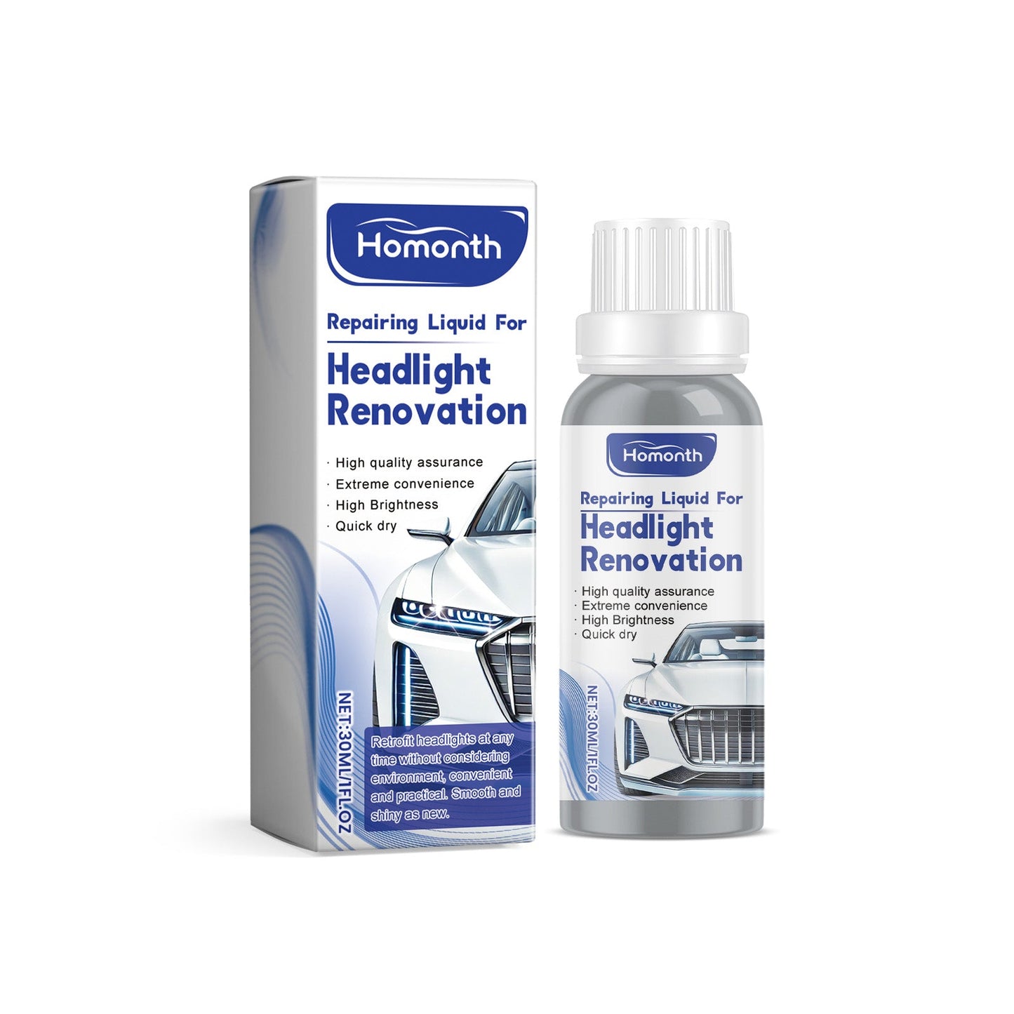 Premium Car Headlight Repair Fluid for Enhanced Clarity
