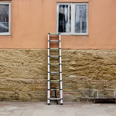 8.5FT Versatile Telescopic Aluminum Ladder with Hooks