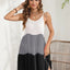 Color Block Spaghetti Strap Cover-Up Dress
