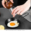 Stainless steel folding handle frying pan outdoor non stick folding fry pan frying pan - Korvel